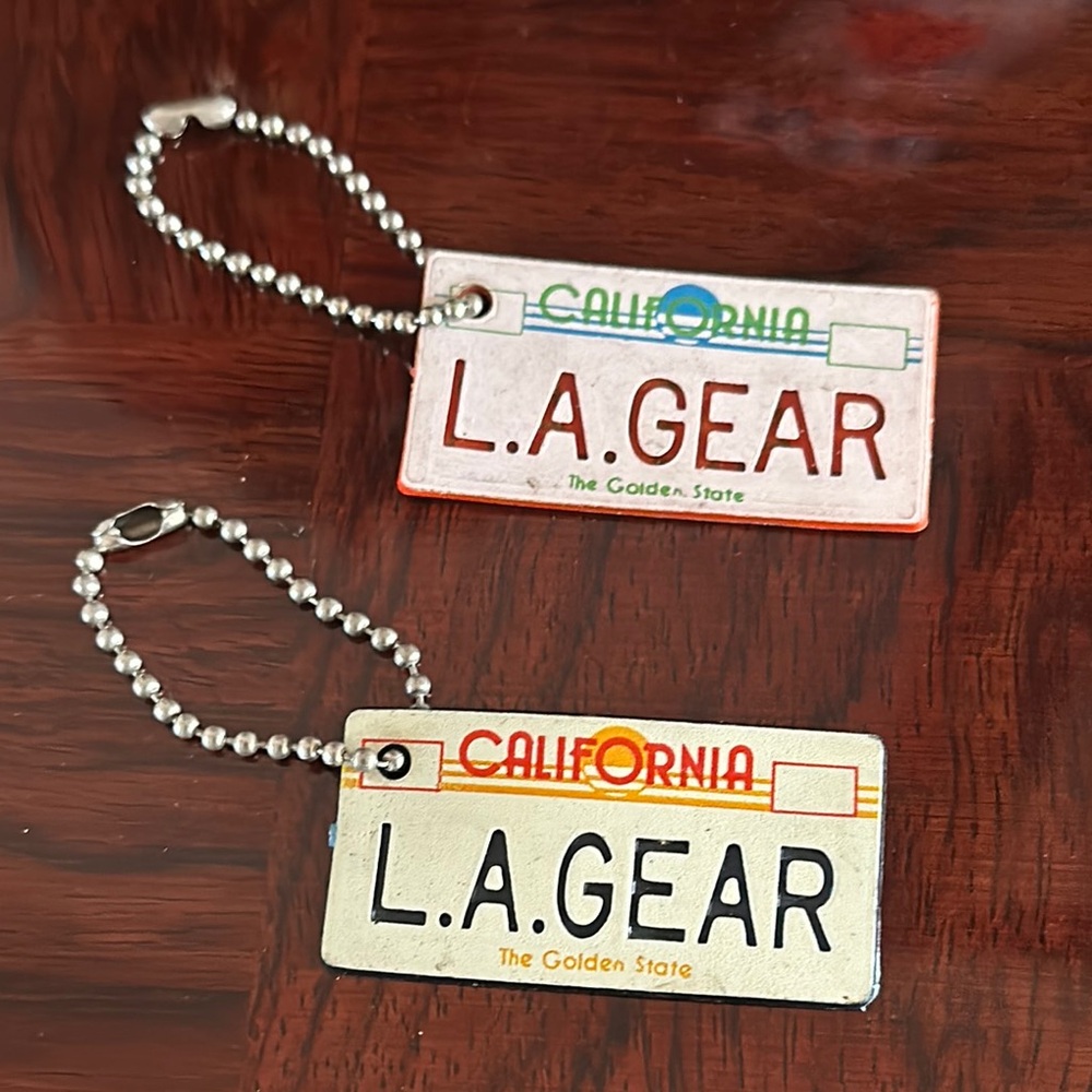 L.A. Gear *Vintage* California License Plate Keychains, Set of 2